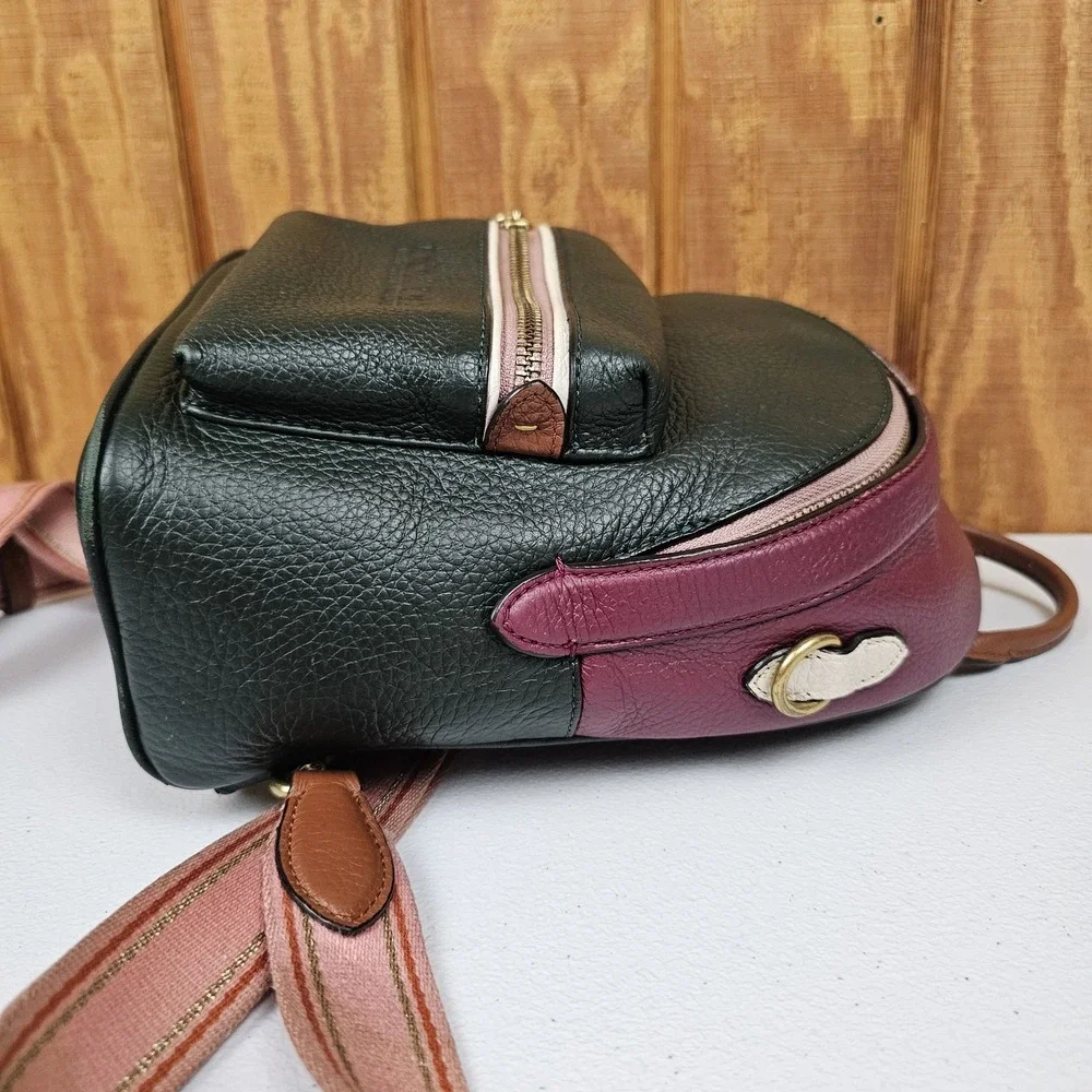 Coach Charter Backpack 18 Amazon Green Multi Colorblock C5286 Convertible